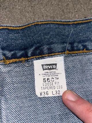 Jeans Levi's 560 36x32 EUR46 vintage 1999 relaxed