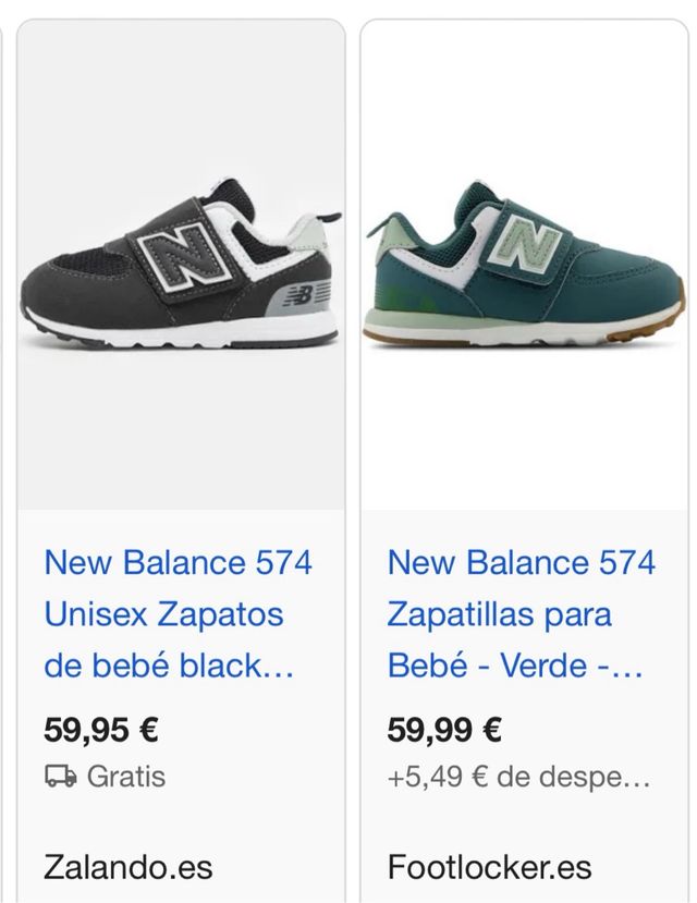 New Balance 574 Bebé Talla 20 - NUEVAS