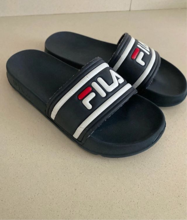 Chanclas Fila niño azul marino