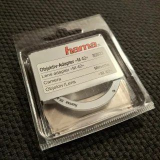 Adaptador Hama lentes M42 a montura Minolta MD