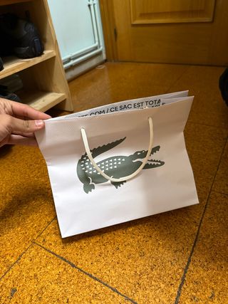 Pulsera Lacoste Plata Original Ticket