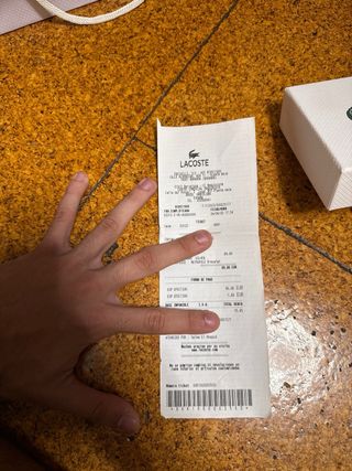 Pulsera Lacoste Plata Original Ticket