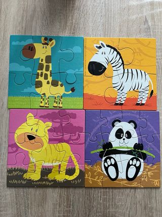 Puzzle Naturin 4 animales +3 años