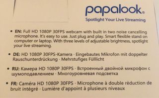 Webcam Papalook com Luz de Anel