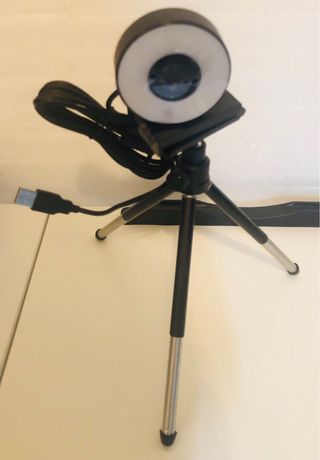 Webcam Papalook com Luz de Anel