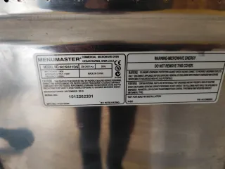 Microondas con control de potencia y tiempo
