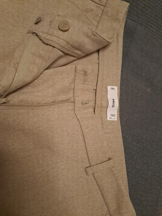 Pantalón Mango Beige Talla M