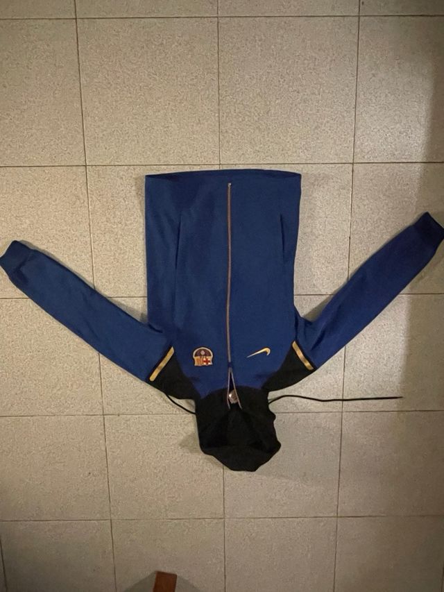 Cortavientos Nike FC Barcelona Azul y Negro