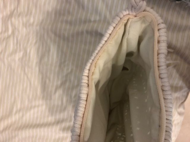 Bolso Macramé Flecos Playa Beige