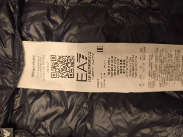 Piumino EA7 Emporio Armani Blu