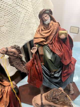 Lote 6 Figuras Reyes Magos con Camellos. Decorarte