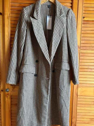 Abrigo paño pata gallo nuevo