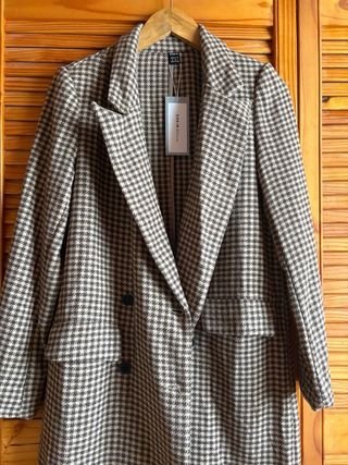 Abrigo paño pata gallo nuevo