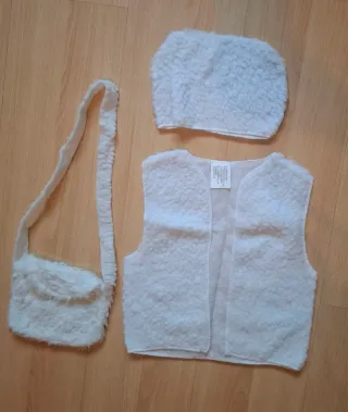 Disfraz pastorcillo blanco talla 6-12 meses