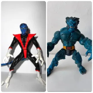 Action figure Nightcrawler + Beast X-Men
