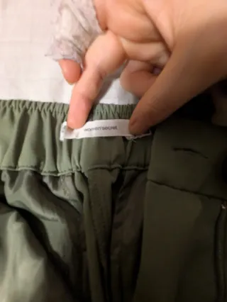 Pantalón verde oliva cintura elástica