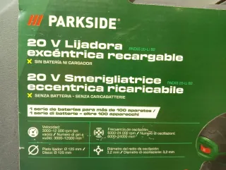 Lijadora Orbital PARKSIDE Batería
