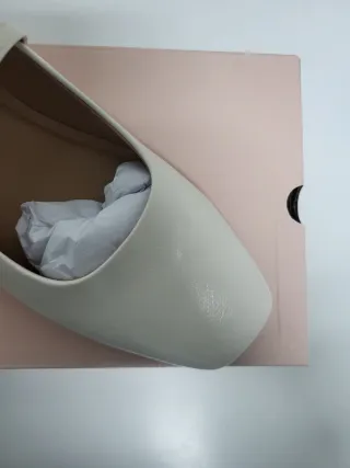 Bailarinas Graceland tipo Merceditas Beige/Blanco