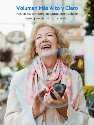 Teléfono móvil para mayores con SOS radio, lintern