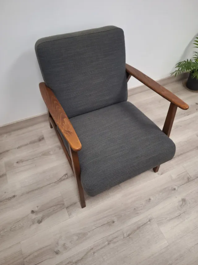 Sillón Ekenäset Ikea Madera y Tela