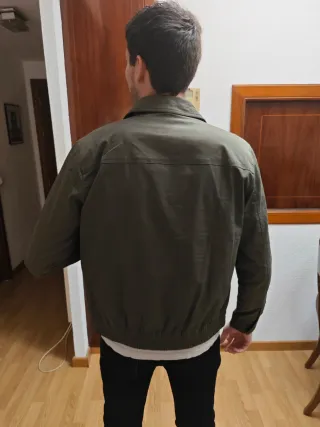 Chaqueta Harrington Verde MANGO