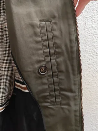 Chaqueta Harrington Verde MANGO