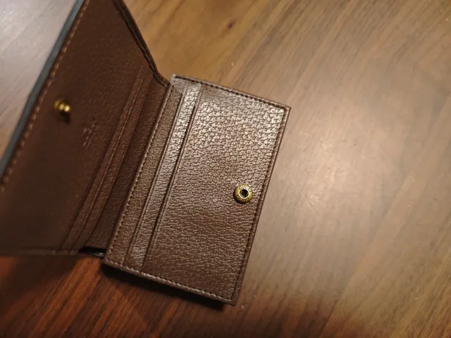 GUCCI - Cartera Pequeña de Lona/Piel - Vintage