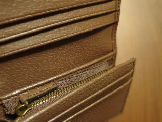 GUCCI - Cartera Pequeña de Lona/Piel - Vintage