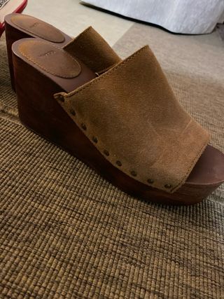 Sandalias Mango Sueco Verano Marrón