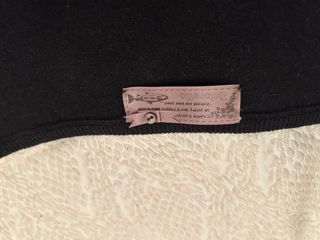 Jersey Tintoretto negro lazo lentejuelas