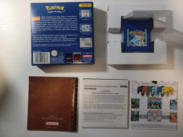 Pokemon Edición Azul Game Boy Completo todo origin