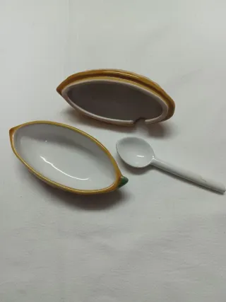 Molheira Cerâmica Laranja e Verde