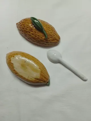 Molheira Cerâmica Laranja e Verde