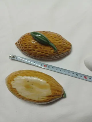 Molheira Cerâmica Laranja e Verde