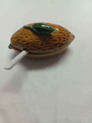 Molheira Cerâmica Laranja e Verde