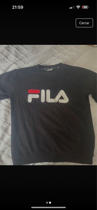 Sudadera Fila Negra y Roja