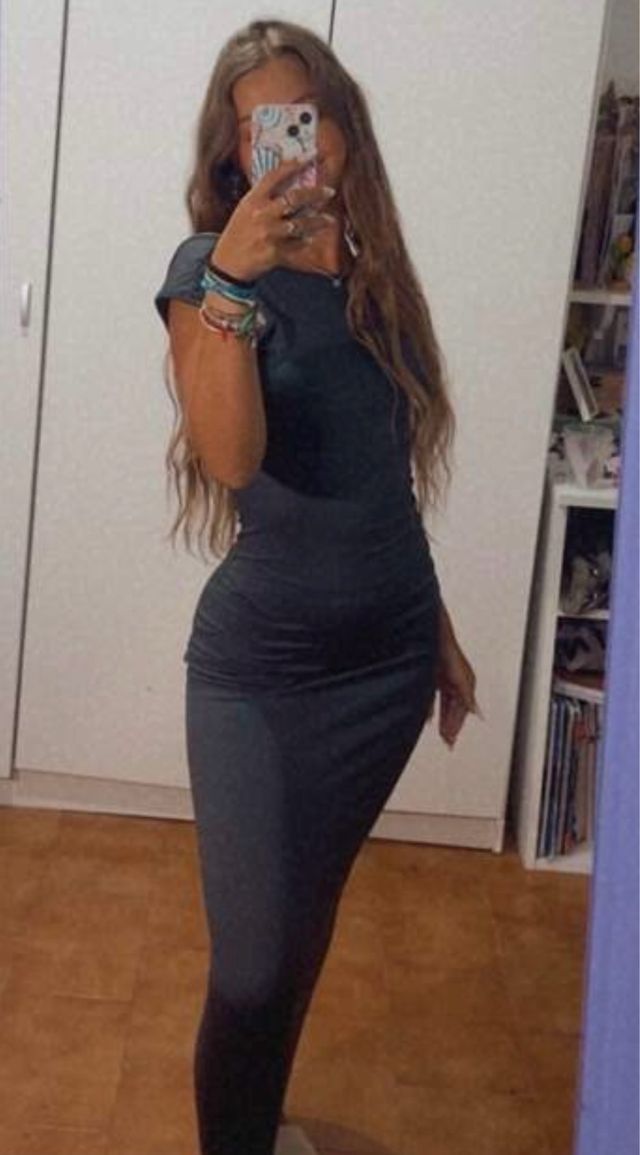 Vestido largo espalda descubierta negro