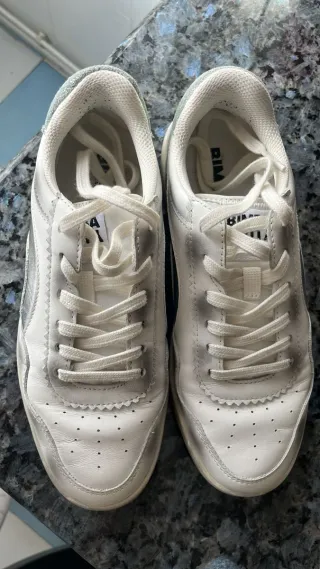 Deportivas Bimba y Lola Blancas y Plateadas