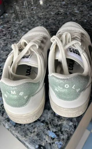 Deportivas Bimba y Lola Blancas y Plateadas