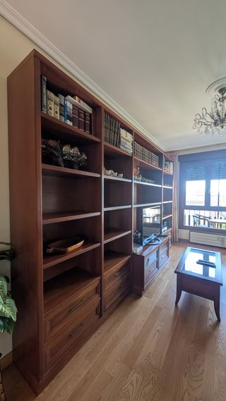 Librería Roble Macizo Salón