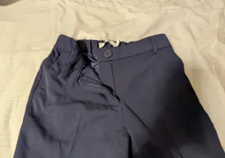 Pantalón elástico azul marino