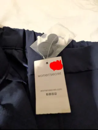 Pantalón elástico azul marino