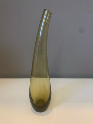 Vaso Ikea in Vetro Soffiato Curvo