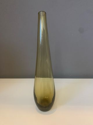 Vaso Ikea in Vetro Soffiato Curvo