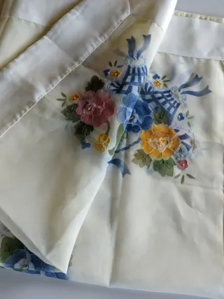 Runner Vintage Ricamato Floreale