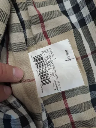 Gabardina Burberry Beige Mujer