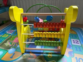 Jirafa de madera ábaco y laberinto