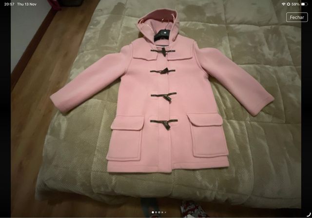 Dufflecoat Rosa 70% Lã
