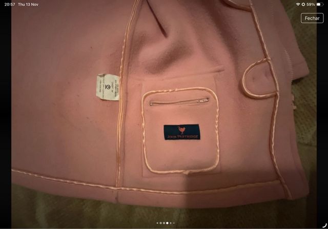 Dufflecoat Rosa 70% Lã