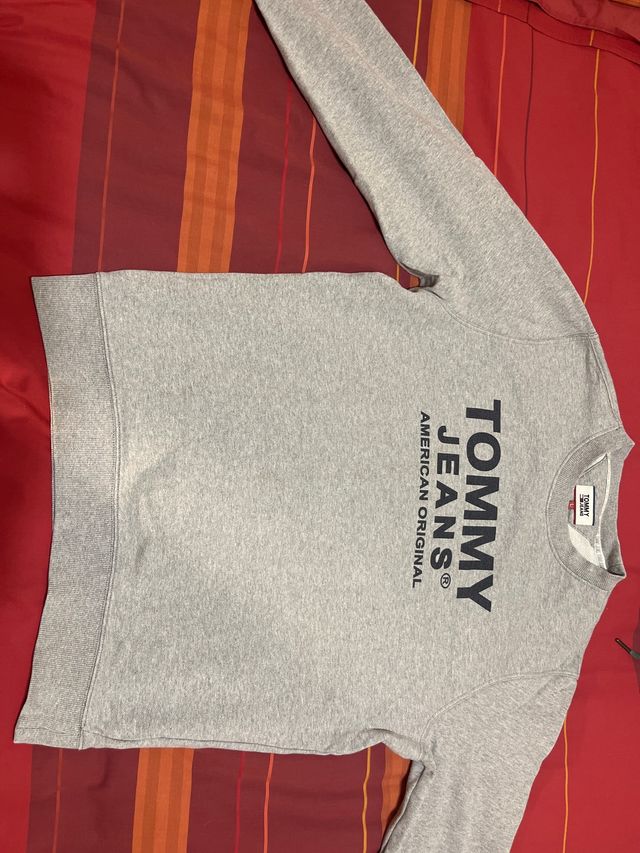 Sudadera Tommy Jeans Gris Talla L